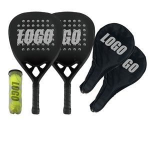 Raquette de padel légère, respirante et portable en fibre de carbone 3K12K18K, design personnalisé pour le tennis de plage - Product Image 5