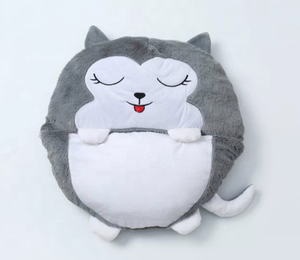 Sac de couchage en peluche anti-coup de pied avec oreiller intégré, motif animaux de dessin animé mignons, pour enfants garçons et filles, utilisation 3 saisons - Product Image 4