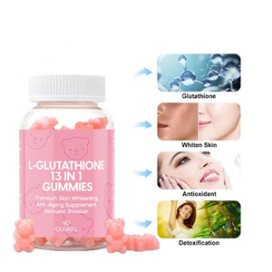 OEM निजी लेबल कार्बनिक एल-1 में 13 कोलेजन glutathione त्वचा Whitening ब्राइटनिंग Gummies - Product Image 4