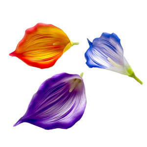 Tête de lys calla artificielle en EVA simulée de 10 cm et moins, fleur artificielle pour accessoires de photographie de mariage et décorations d'intérieur - Product Image 5