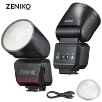 ZENIKO RF12M Mini Flash per Fotocamera, Ricaricabile, per Fotografia di Matrimoni ed Eventi, Speedlight Portatile per Scatti in Movimento