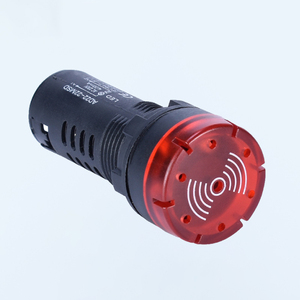 Lampe indicatrice en plastique de 22 mm à montage sur panneau avec LED ultra-lumineuse pour signalisation de l'état des machines à haute visibilité - Product Image 1