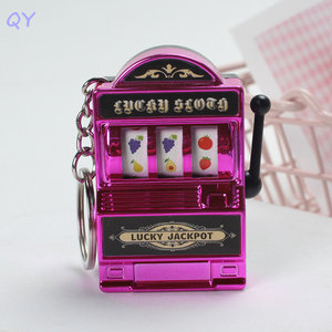 Porte-clés QY Lucky Slot Machine, mini pendentif en plastique style casino, multicolore, tendance mode, souvenir cadeau - Product Image 6
