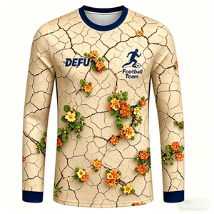 Maillots de football imprimés personnalisés à manches longues pour femmes, uniformes de football respirants et anti-transpiration à séchage rapide, spéciaux pour les matchs - Product Image 3
