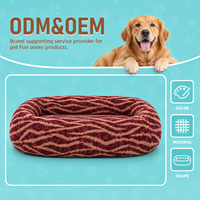 Lit pour chien en mousse à mémoire de forme de qualité supérieure avec housse en lin et soutien orthopédique pour les propriétaires de marques d'animaux de compagnie, les grossistes et les acheteurs