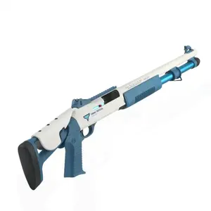 High Quality Soft Bullet Gun Electric Blocks Model Military Series Pneumatic Shotgun Toy For Boy Barrel Soft Bullet Gun