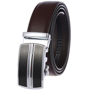 <span class=keywords><strong>Cintura</strong></span> da <span class=keywords><strong>Uomo</strong></span> Stile Business in Pelle Nera, Marrone, Rossa, <span class=keywords><strong>Bianca</strong></span> con Fibbia Automatica - Product Image 4