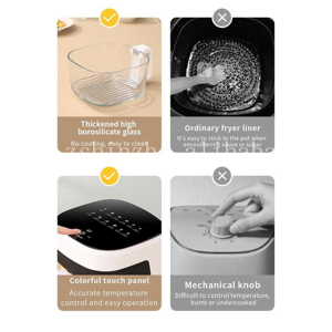 <span class=keywords><strong>Freidora</strong></span> de Aire de Gran Capacidad para el Hogar, 8.5 Litros, sin Aceite, con Pantalla Táctil LCD, Económica - Product Image 4