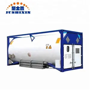Almacenamiento de presión criogénica de silos de acero inoxidable de 20 pies ISO Lair / Lin / Lox / N2O / metano / etileno Conte