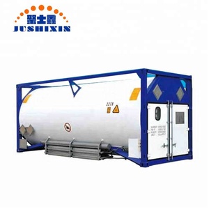 Almacenamiento de presión criogénica de silos de acero inoxidable de 20 pies ISO Lair / Lin / Lox / N2O / metano / etileno Conte - Product Image 1