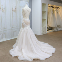 Robe de mariée en dentelle à motif de conception unique La robe de mariée sirène sexy accepte sur mesure