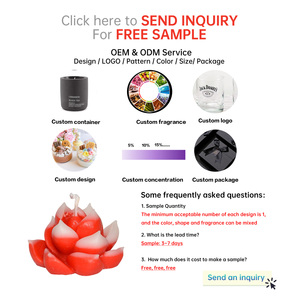 Bougies de <span class=keywords><strong>massage</strong></span> à la cire de soja sensuelle à basse température 42 ℃ faites à la main conception de fleur de rose de pivoine pour les couples d'occasions de noël de pâques de <span class=keywords><strong>spa</strong></span> - Product Image 3