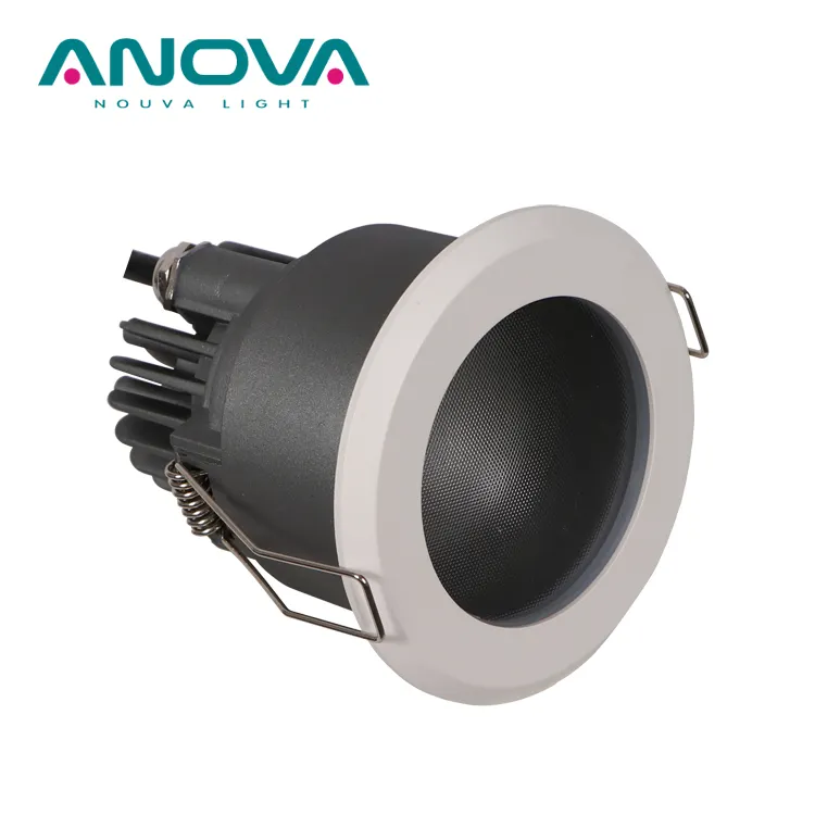 Indoor Round Led Spot Light Metal Shallow Fitting Ip65 Water Proof Dustproof Recessed Downlight