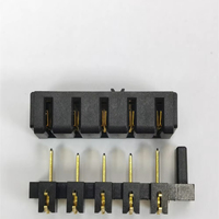 Conector Macho DGDTE D05M de 5.0mm, Cumple con el Informe Ambiental ROHS, Conector de Batería para Monitor Médico, 5 Pines, Aleación de Cobre Negro