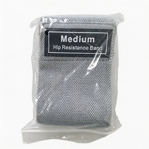 Pita Latihan Ketahanan Rajut Abu-abu Klasik Satu Paket untuk Mengencangkan Bokong, Latihan Kekuatan, dan Mengangkat Pinggul - Product Image 5