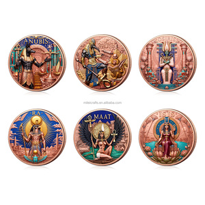 Moneta Commemorativa <span class=keywords><strong>Dei</strong></span> della Mitologia Egizia, 5oz in Rame Puro .999, Rilievo 3D Smaltato, Moneta da Collezione e Souvenir - Product Image 1
