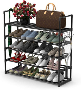 High Quality Metal <b>Shoe</b> Rack Cabinet <b>Storage</b> Organizer Stackable <b>Shoe</b> Stand for Hallway Entryway Home Decor Furniture - Product Image 5
