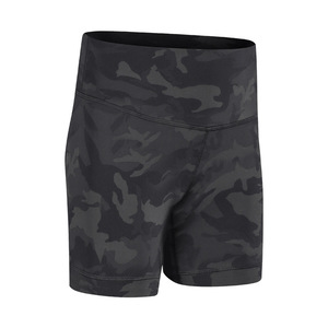 OEM LULU Running Gym 2022 nuevos pantalones cortos de Yoga desnudos de Color puro cintura alta Levantamiento de cadera apretado estiramiento entrenamiento deportes pantalones calientes para mujeres - Product Image 6