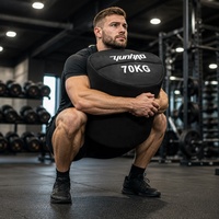 Sac de sable d'entraînement lesté de qualité industrielle 20-70 KG 50-400 LB pour la force et la puissance, idéal pour la gym, vente en gros, logo personnalisé