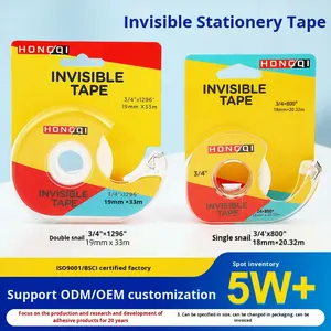 Ruban adhésif invisible petit format pour étudiants, pour corriger les erreurs, design coquille d'escargot, écriturables, <span class=keywords><strong>coupe</strong></span>-ruban inclus, pour cartes suspendues - Product Image 3