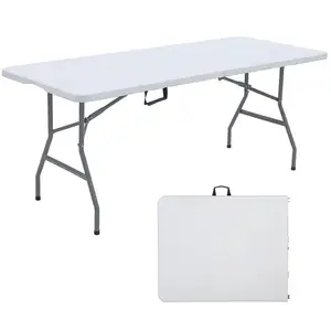 Hot Selling Square Outdoor Plastic Folding Table For Dining Camping