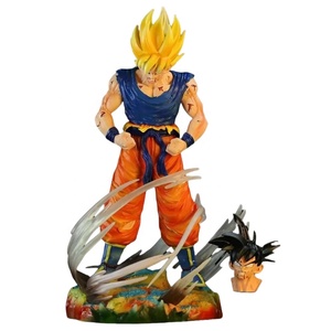 Anime <span class=keywords><strong>Dragon</strong></span> Balls Super Saiyan personaje PVC modelo juguetes estatua de doble cabeza <span class=keywords><strong>Shadow</strong></span> Goku figuras de acción - Product Image 1