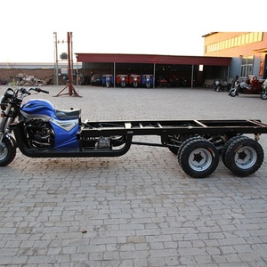 Triciclo de Carga de 300cc 350cc en Oferta, Motocicleta Triciclo de Carga con 9 Ruedas para Transporte de Mercancías - Product Image 6