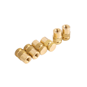 Tiêm chamfered rãnh mù dọc có khía nữ chủ đề đồng Stud nóng chảy Brass chèn Nut cho nhựa nhà ở - Product Image 3