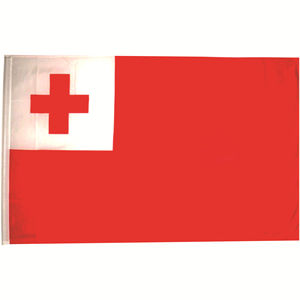 Bán Buôn Chất Lượng Cao Ngoài Trời Biểu Ngữ Lớn 100% Polyester Quốc Gia Quốc Gia Thiết Kế Màn Hình Lụa In Ấn 3 * 5ft Khuyến Mãi TOnga Cờ - Product Image 1