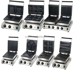 Machine professionnelle de <span class=keywords><strong>gaufrier</strong></span> double en acier inoxydable commerciale,/Machine de collation de gâteau/<span class=keywords><strong>gaufrier</strong></span> d'oeuf de cupcake électrique - Product Image 1