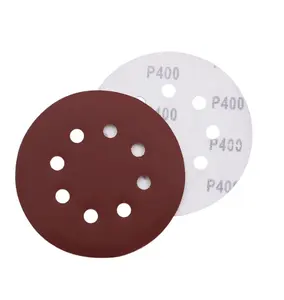 Abrasive Sanding Disc With 8 Holes 125mm Sanding Paper Alumina Auto Sand Disc For Polishing Wood And Metal