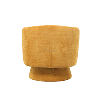 Sillón de Tela de Diseño Moderno para Sala de Estar, Sillón de Terciopelo de Lujo, Silla Giratoria de Alta Calidad con Tapicería de Tela