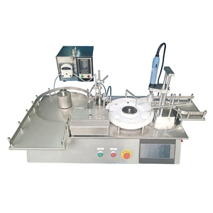 Desktop automatic small filling and capping machine for bottles