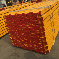 WUFANG 200mm 12mm Thick High Quality Waterproof Spruce Pine Wood H20 Timber Beam Yellow Painted Eco-friendly Wooden Girder