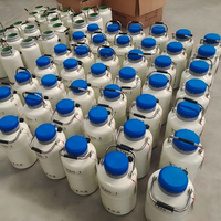 YDS-50B Réservoir Dewar vertical en alliage d'aluminium de 50 litres pour azote liquide avec cuve à pression pour l'insémination artificielle