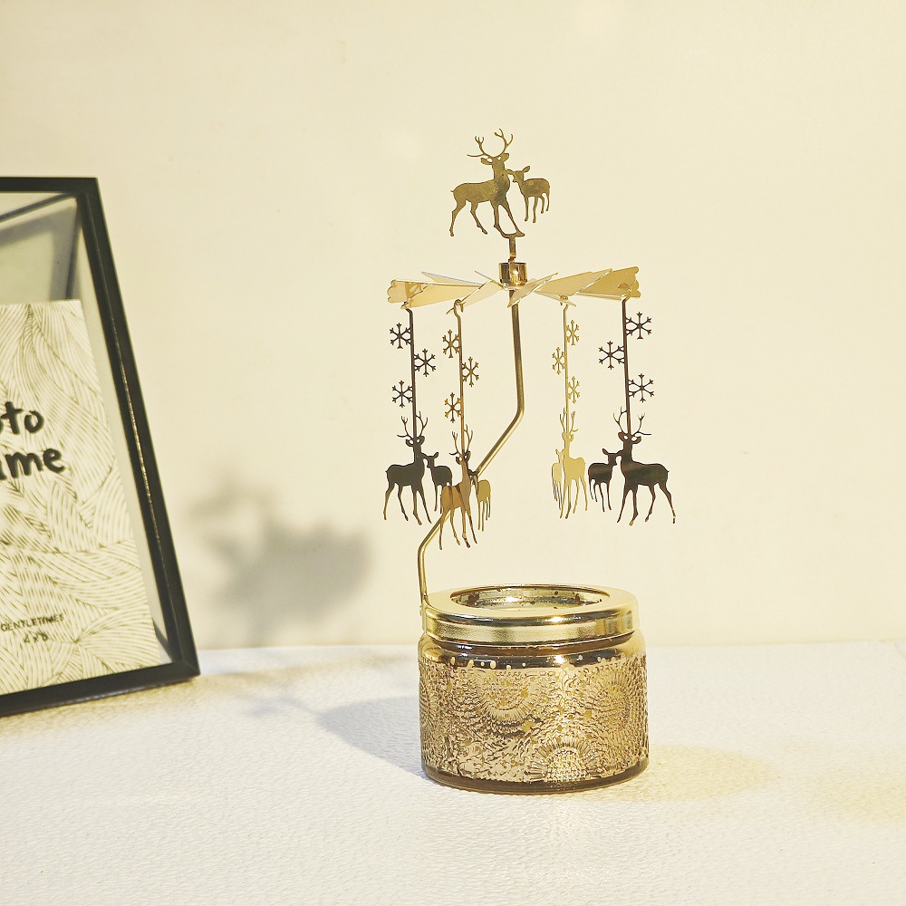 Golden snowflake deer