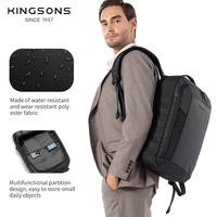 Mochila para Portátil de Negocios, Duradera, con Logotipo Personalizado, de Poliéster, Impermeable, para Viajes, Trabajo, Unisex, 20L