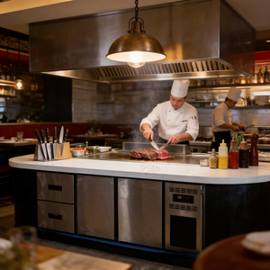 ตู้เย็นใต้เคาน์เตอร์สำหรับงานเชิงพาณิชย์ Rebirth แบบสองโซนอุณหภูมิ ควบคุมอุณหภูมิแบบดิจิตอล ผลิตจากสแตนเลส 304 รุ่น 2 - Product Image 6