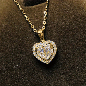 Collana con Ciondolo a Cuore in Metallo per Donne, Catena Minimalista Estiva per Clavicola, Gioielli alla Moda - Product Image 2