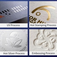 Porte-cartes de visite en carton/kraft sur mesure, porte-cartes-clés d'hôtel, porte-documents personnalisé avec logo laminé