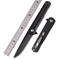 Couteau de poche pliant extérieur populaire professionnel avec lame en acier inoxydable, poignée G10, support OEM personnalisable
