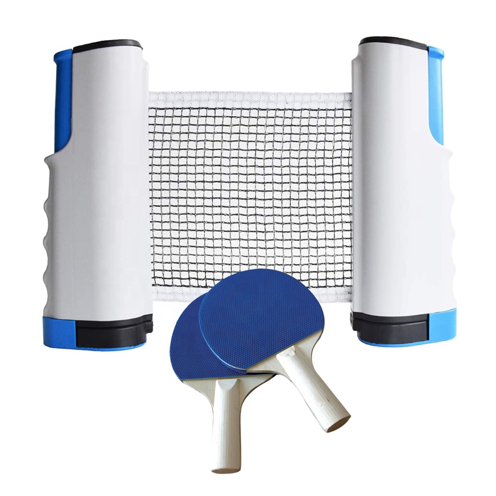 Home sport set da ping pong portatile retrattile rete da ping pong con due racchette e tre palline gioco per famiglie attrezzature regalo sportive