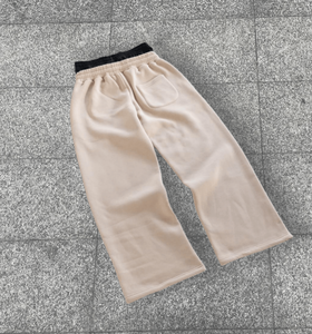 Pantalones de chándal para correr de cintura doble para hombre, pantalones holgados de algodón con cintura elástica personalizados de alta calidad para hombre - Product Image 3