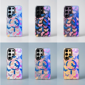 Étui de téléphone magnétique anti-lumière bleue IMD, motif floral OEM, coque de protection pour téléphone portable <span class=keywords><strong>Samsung</strong></span> Galaxy S26 Ultra - Product Image 2