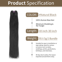 Cheveux humains vietnamiens bruts lisses, lots de mèches à bande rose, double trame, à coudre, vente en gros