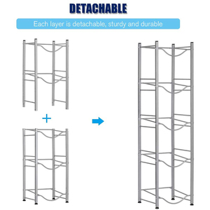 5 الطبقة إبريق ماء حامل 5 جالون المياه زجاجة انفصال الثقيلة المياه زجاجة تخزين الرف - Product Image 5