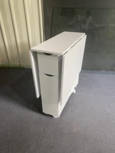 Klappbarer Esstisch mit Ablage fach und einer Schublade Eine Tür, beweglicher Küchentisch Ausziehbarer vielseitiger Tisch Platzsparend - Product Image 5