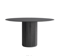 Table basse ronde convertible en bois massif moderne de luxe pour salon