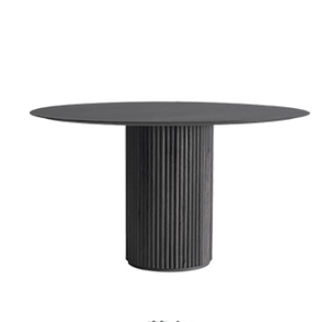 豪华现代实木可转换圆形客厅餐桌兼咖啡桌 - Product Image 1