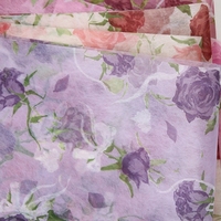 Papier d'emballage pour fleurs en papier vélin imperméable LUCIA, doublure pour bouquet, impression en gravure, tissus non tissés, 50 cm * 5 Y, 35 g, modèle